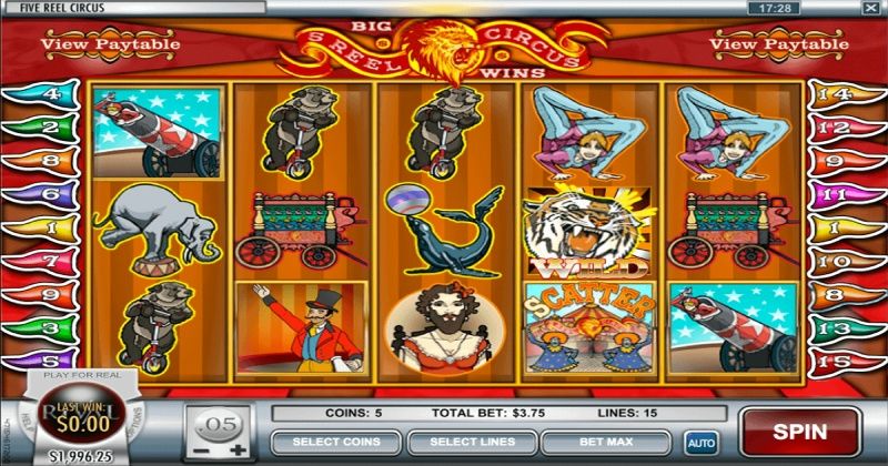 Play in 5 Reel Circus Slot Online from Rival Gaming for free now | www.php-j.com