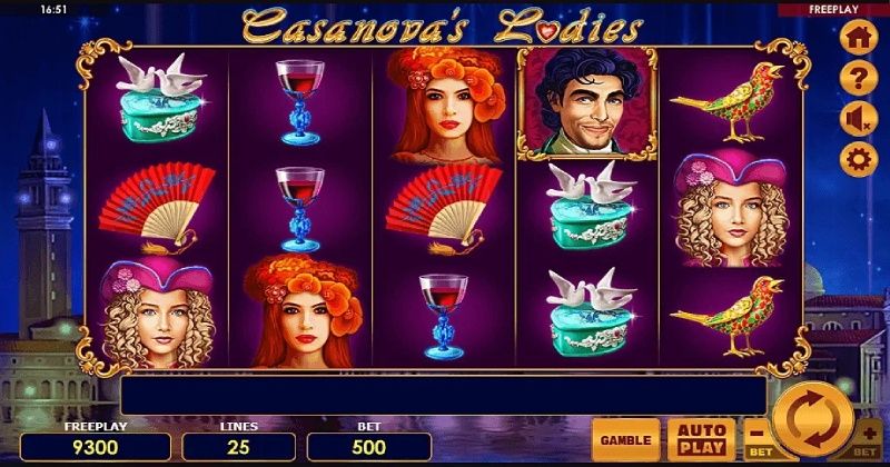 Play in Casanova’s Ladies Slot Online from Amatic for free now | www.php-j.com