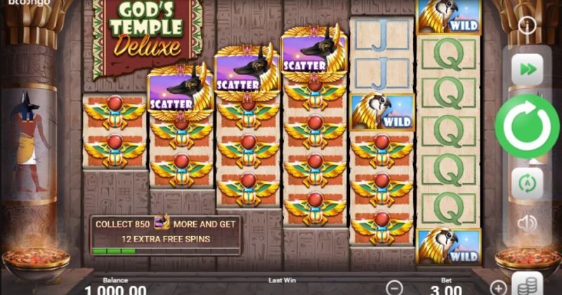 Play in God's Temple Deluxe slot online from Booongo for free now | www.php-j.com